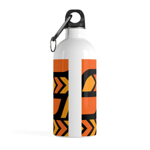Stainless Steel Water Bottle (Black & Orange)