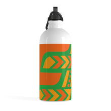 Load image into Gallery viewer, Stainless Steel Water Bottle (Green &amp; Orange) twst