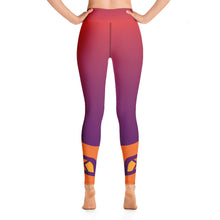 Load image into Gallery viewer, Raised Waist Leggings LL-Purple/Orange)