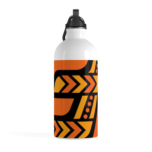 Stainless Steel Water Bottle (Black & Orange)