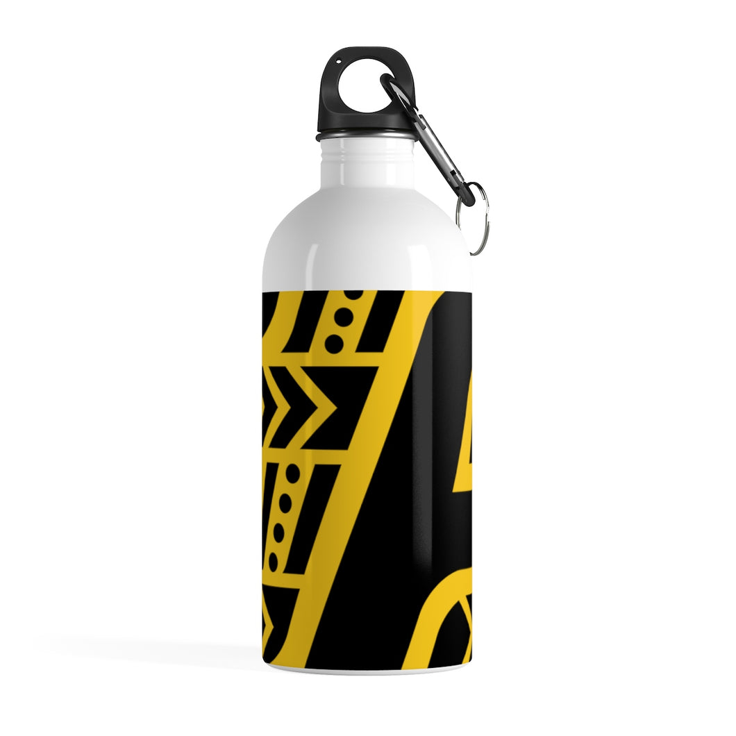 Stainless Steel Water Bottle (Black & Yellow)