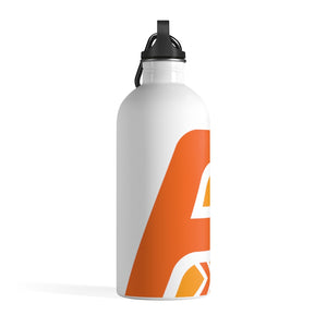 Fit Tribe Water Bottle (White/Orange)