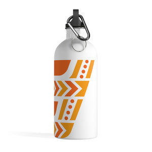 Fit Tribe Water Bottle (White/Orange)