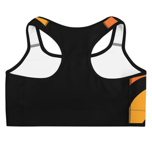 Sports Bra (Black/Orange)